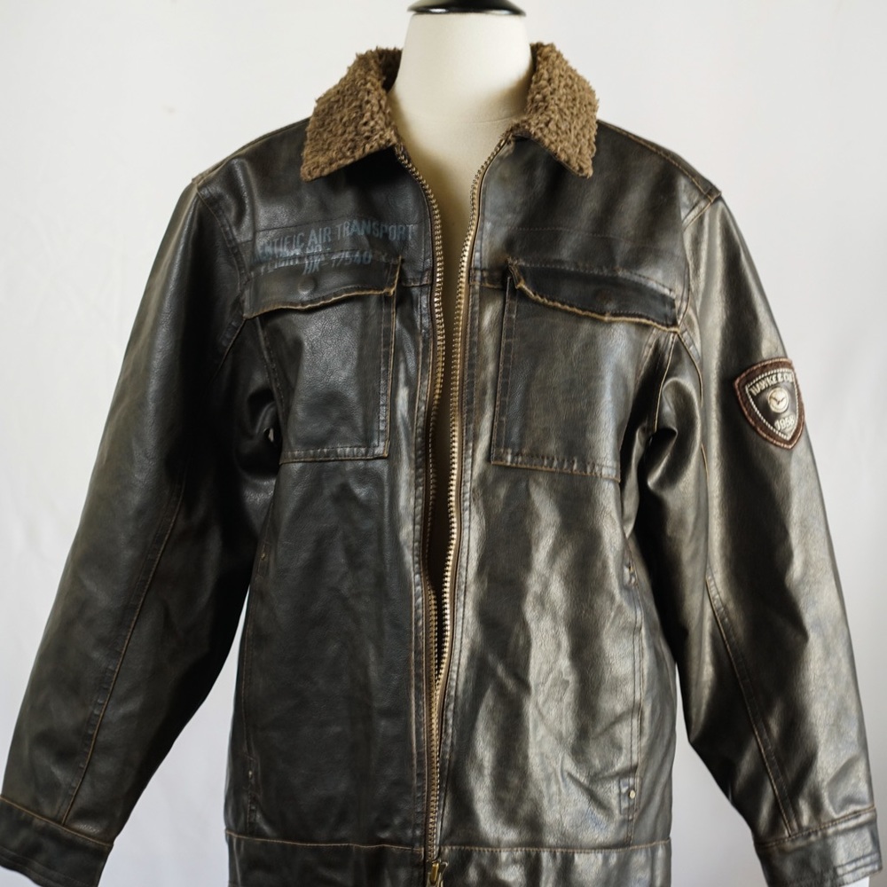 Hawke and Co. Leather Bomber Jacket